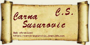 Čarna Susurović vizit kartica